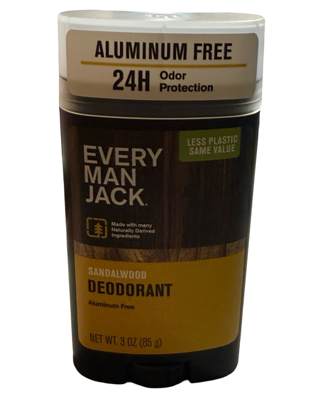 Every Man Jack Sandalwood Aluminum-Free Deodorant, 3 oz